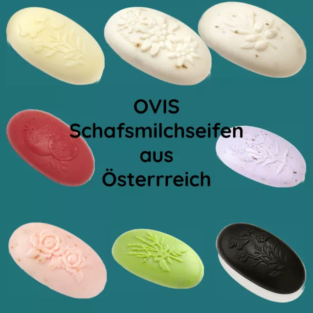 OVIS Schafmilchseife Duftseife 110g OVAL Naturseife Blockseife Düfte nach Wahl