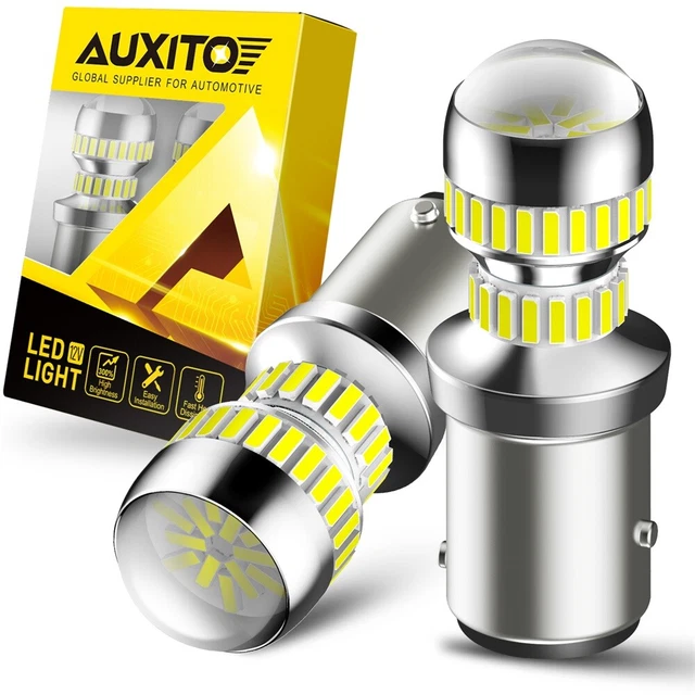 US AUXITO 1157 2057 2357 LED Front Turn Signal DRL Parking Light Bulbs White EXA