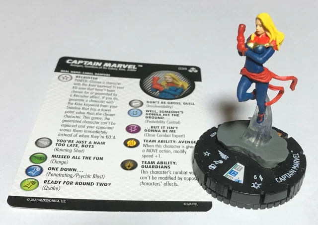 CAPTAIN MARVEL 039 War of the Realms Marvel HeroClix Rare