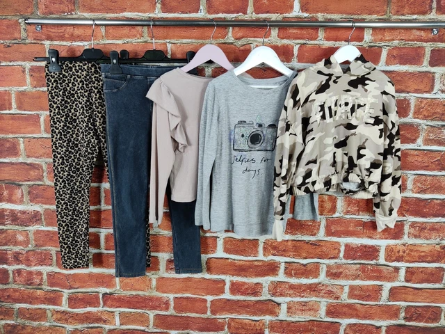Girls Bundle Age 7-8 Years River Island Zara Etc Jeans Leggings Hoodie Tee 128Cm