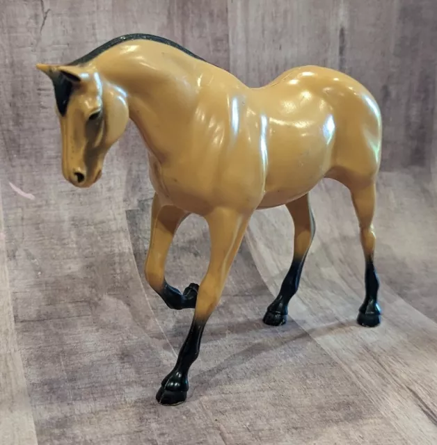 Vintage HARTLAND PLASTICS Buckskin Horse Toy Figure - AS IS