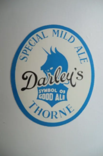 Mint Darley Thorne South Yorkshire Special Mild Ale  Brewery Bottle Label