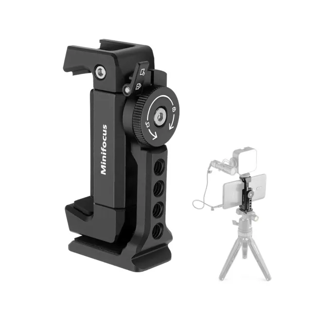 Phone Clamp Tripod Stand Smartphone Clamp Adapter for Mobile Cell Phone Vlog