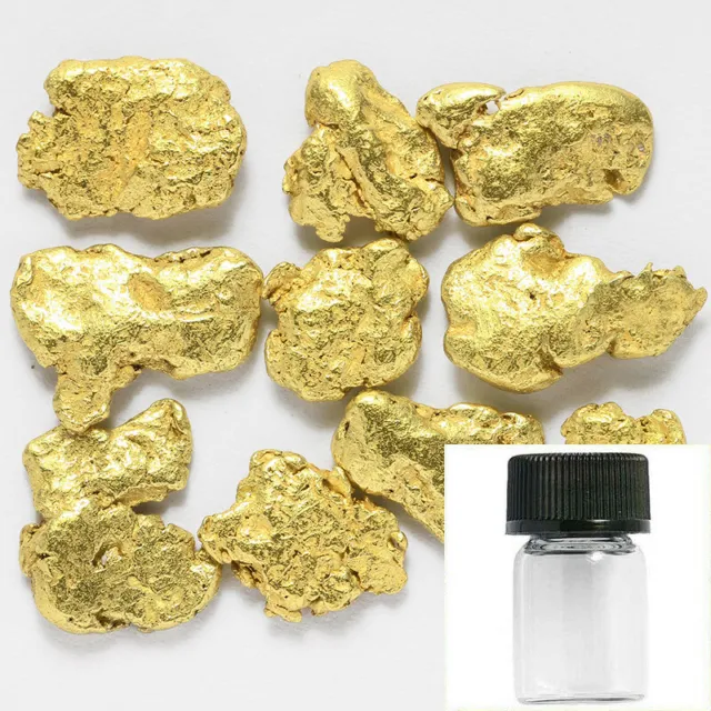 1 Gram Alaska Natural Gold Nuggets in BOTTLE - Alaskan TVs Gold Rush  (#130-B14)