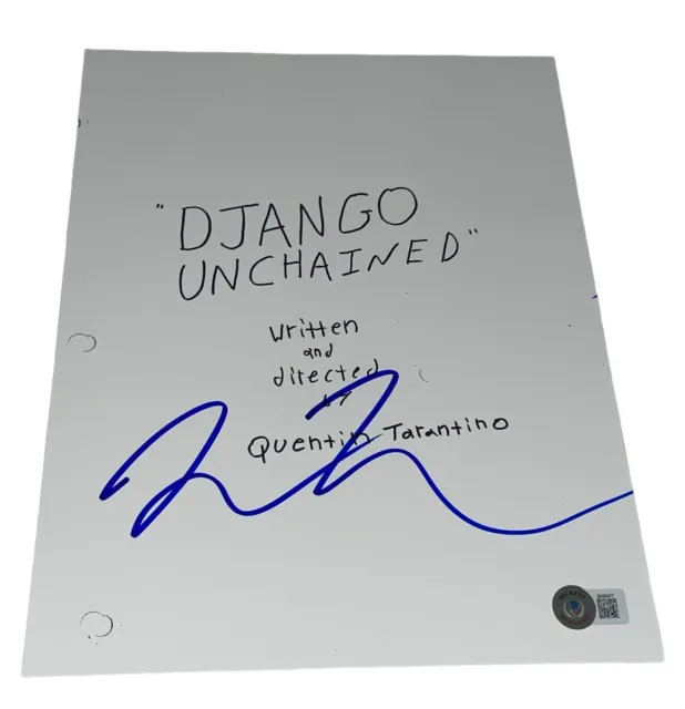 Quentin Tarantino Signed Autograph Django Unchained Film Script Screenplay BAS D