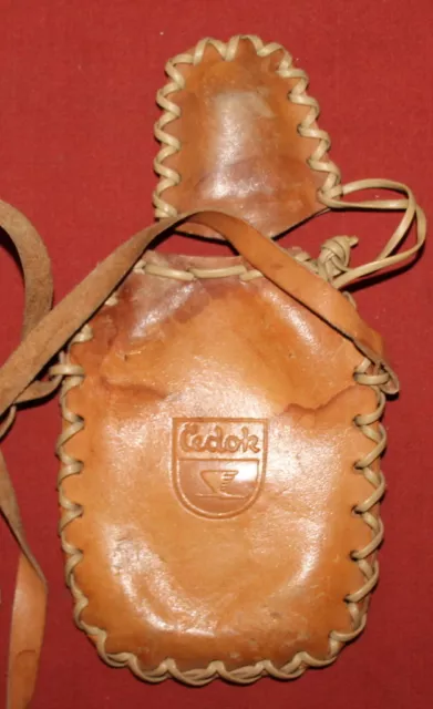 Vintage Handcrafted Brown Leather Bottle Cover Holder