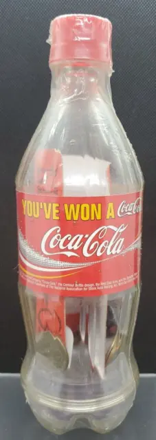 Vtg Coca-Cola NASCAR Mini Car In A Bottle Vending Machine Promo SEALED w/coins