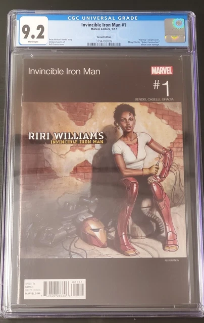 Invincible Iron Man #1 | Hip Hop Var | Cgc 9.2 | 1St Riri As Iron Man | Granov