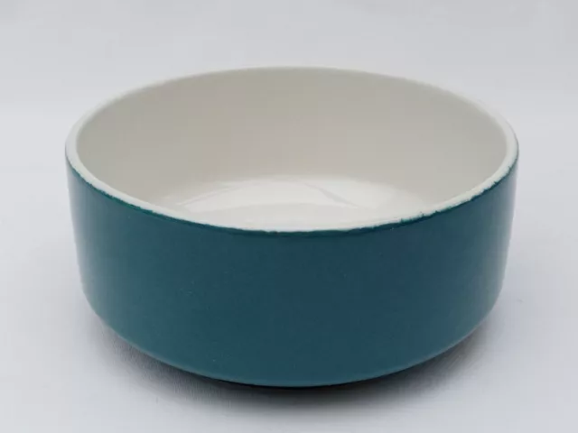 Poole Pottery Twintone Teal Soup Bowl