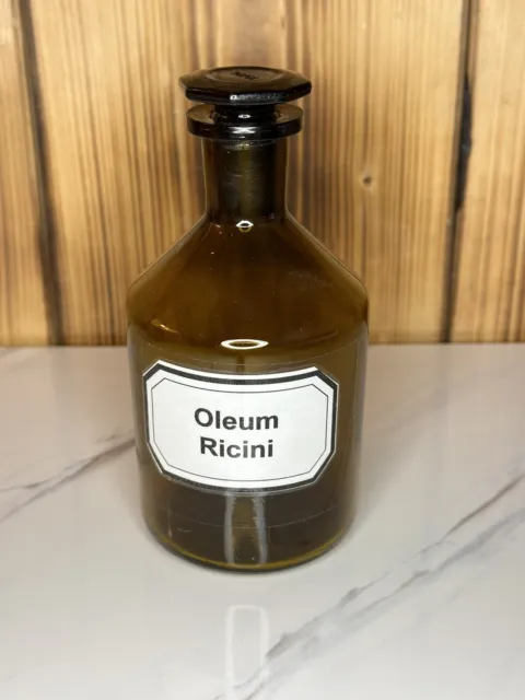 ApothekenFlasche Flasche Braunglas Glas Medizinflasche Oleum Ricini TOP