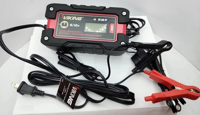 AUTOMATIC MICROPROCESSOR CONTROLLED BATTERY CHARGER MAINTAINER visual data 8