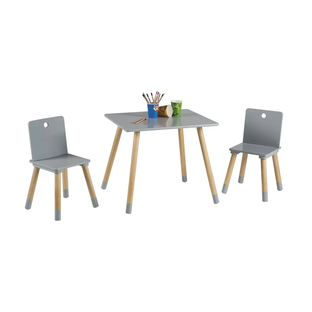 Roba Kids Kinder Sitzgruppe Kindermöbel Set Holz grau lackiert TOP