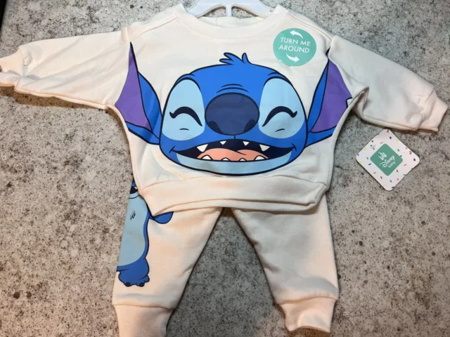 Disney Baby Lilo Puntch Niños Niñas 0-3 Meses Conjunto Pantalones Top