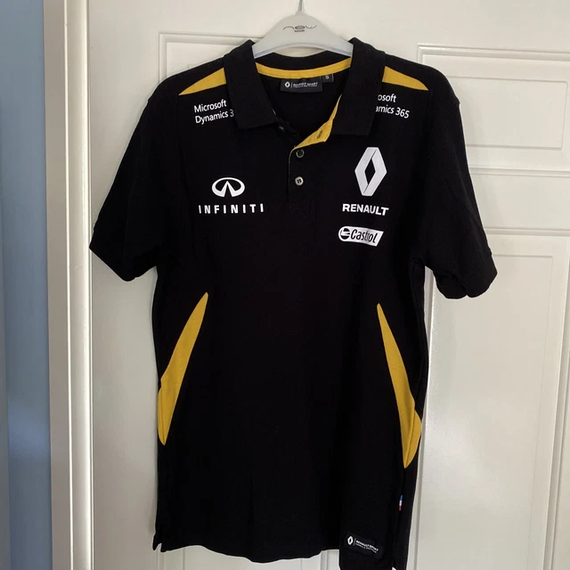 RENAULT SPORT FORMULA One Team Men s Polo Shirt Size L Black Infiniti Sponsor 21.95 PicClick UK