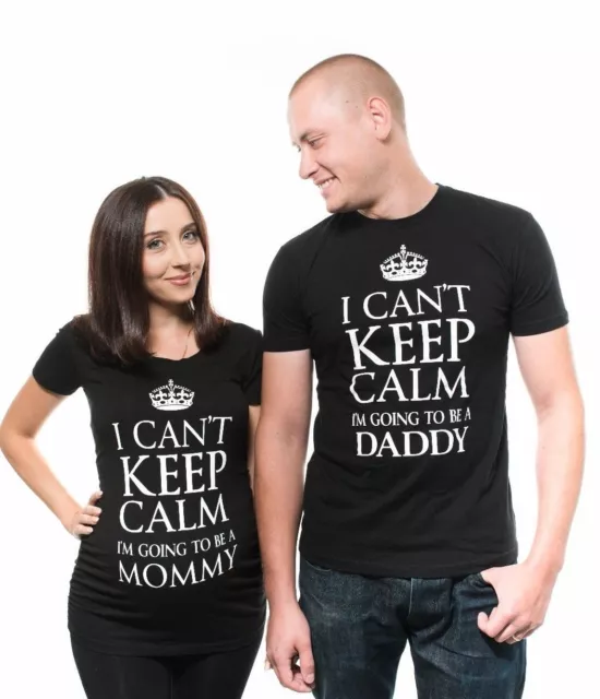 Going To Be a Daddy and Mommy Couple Pregnancy Maternity T-shirts Future Dad Mom