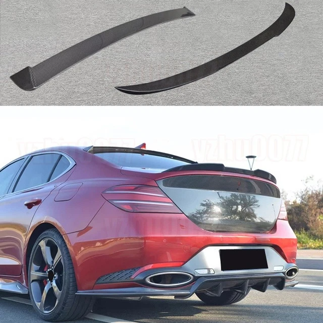 2022-2026 FOR GENESIS G70 Carbon Fiber Rear Tail Door & Roof Spoiler ...