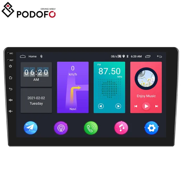10.1" Inch Car Radio 2 Din Android 13 GPS Stereo Navi MP5 Player WiFi Quad Core