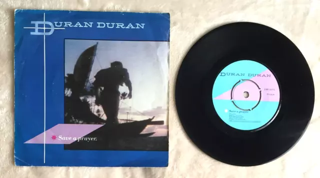 Duran Duran - Save A Prayer/Hold Back The Rain (Remix) 7", Emi 5327 (1982) Vg/Ex