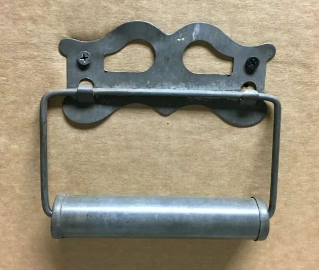 Antique Vintage Metal Bathroom Toilet Paper Holder Roller Old 1585-21B