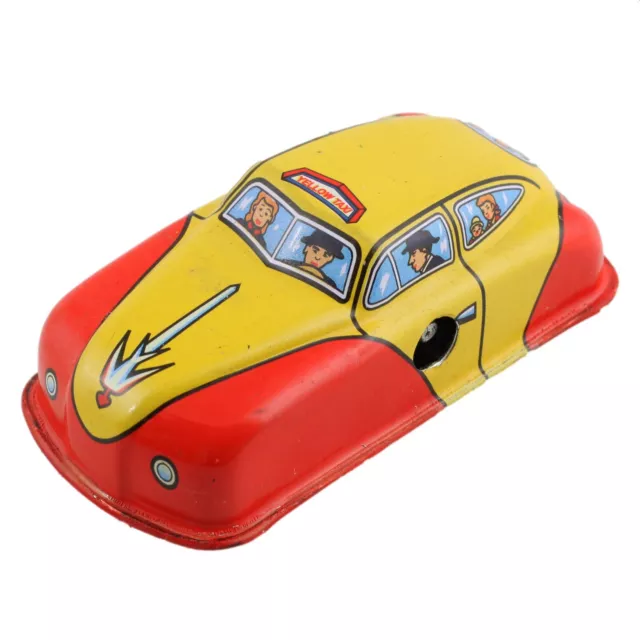Blechspielzeug Taxi gelb orange