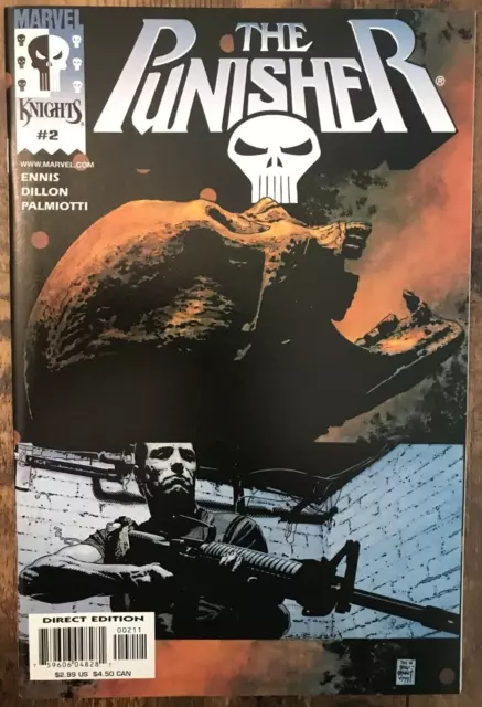 The Punisher #2 By Ennis Dillon Frank Castle Marvel Knights Variant B NM/M 2000
