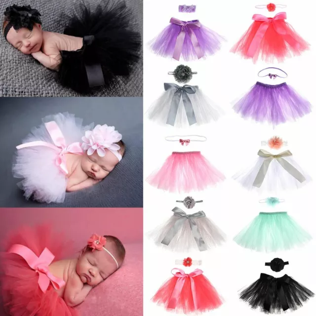 Prop Newborn Clothes Newborns Costume Hairband Baby Headband Infant Tutu Skirt