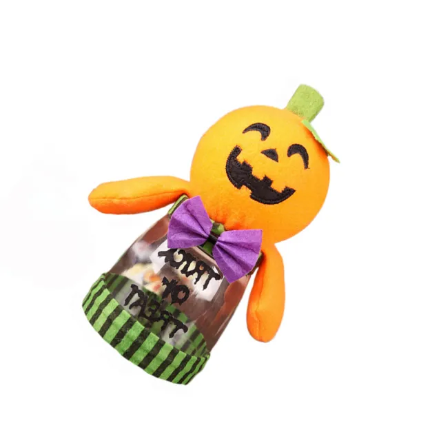 Porte-bonbons D'halloween Pot De Bouteille Créative Seau À Enfant Citrouille
