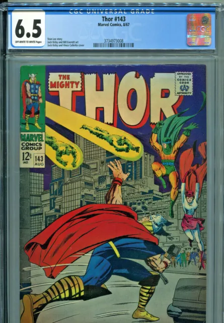 The Mighty Thor #143 (Marvel 1967) CGC Certified 6.5