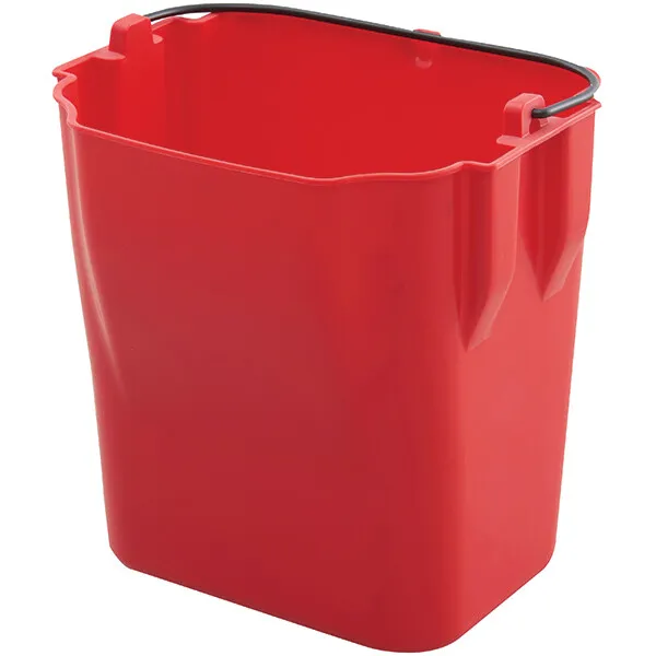Trust Dirty Water Bucket (For 5221YLTCP), 11 5/8"H x 15 15/16"W x 22"D, Red,