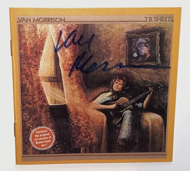 Van Morrison signed cd tb sheets autographed not album with loa