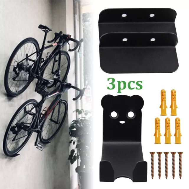 BIKE BICYCLE STORAGE WALL MOUNTED MOUNT HOOK RACK HOLDER HANGER STAND GARAGE New