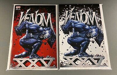 Venom 25 By Clayton Crain Hulk Giant Size Homage A + B Variant Set