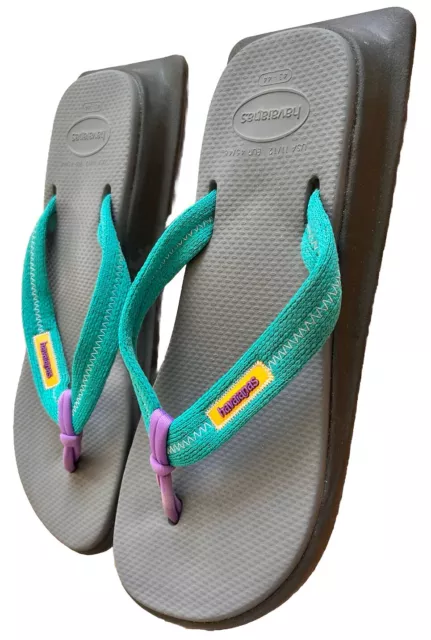 HAVAIANAS TRADI ZORI Grey Flip Flops Thongs Sandals 🩴 Men’s Size US 11 ...