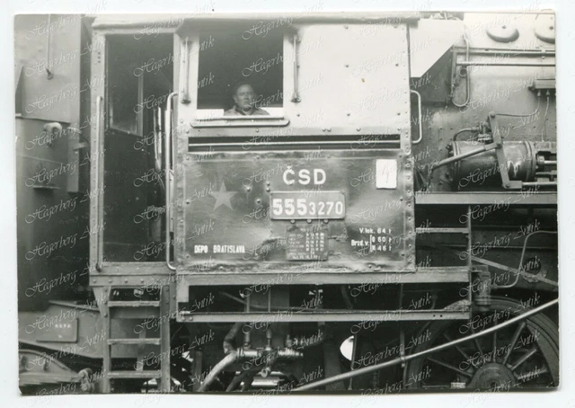 Foto Eisenbahn Dampflok CSD 555.3270 Tschechoslowakische Staatsbahn (A1411)