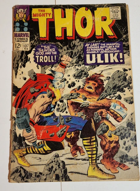 The Mighty THOR 137 1st appearance of ULIK  - I combine shipping