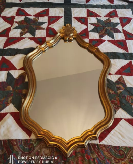 Miroir Ancien Bois Doré 65x41