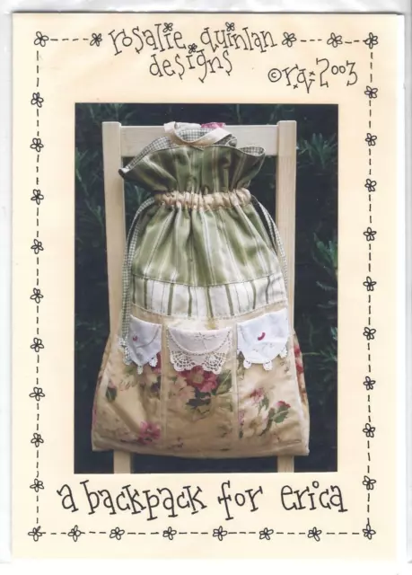 Rosalie Quinlan Bag Sewing Pattern, Fabric Backpack, New