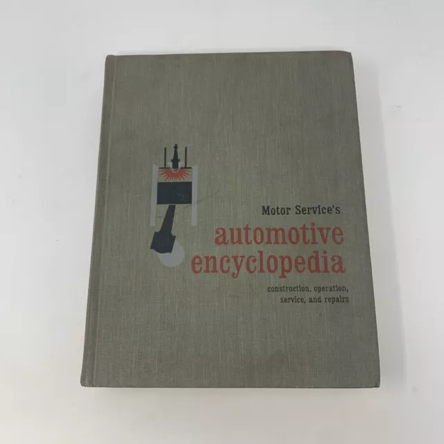 Motor Services Automotive Encyclopedia William Toboldt Jud Purvis 1965 Hardcover