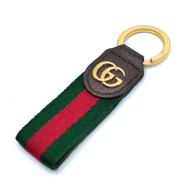 Gucci Key Ring Greens Reds 2125079 Gucci Key Ring Greens Reds 2125079