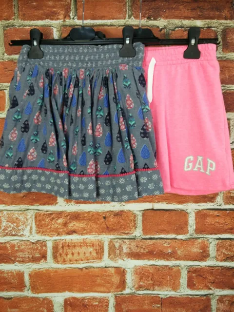 Girls Bundle Age 8-9 Years Gap Fatface Skirt Shorts Pink Casual Floral 134Cm