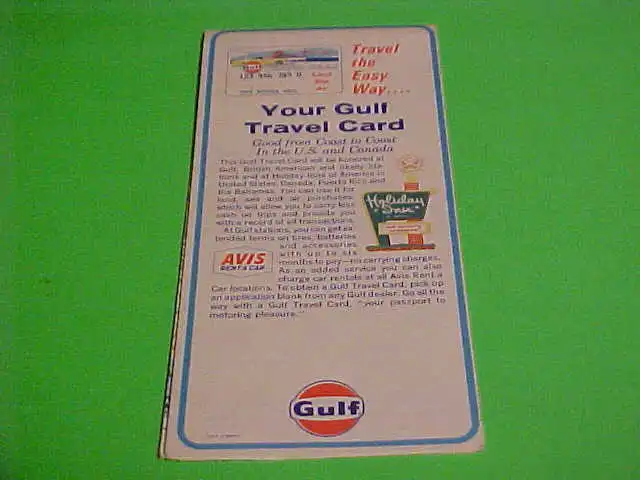 1969 Gulf Oilgas New Orleans Street Map Tourgide Map Rand Mcnally 6