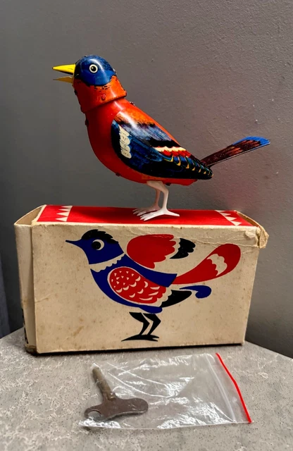 Ancien jouet coq en tôle - France