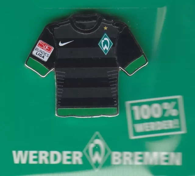 Werder Bremen  Pin / Pins: Trikot Pin - schwarz - ohne Sponsor - mit BL Patch
