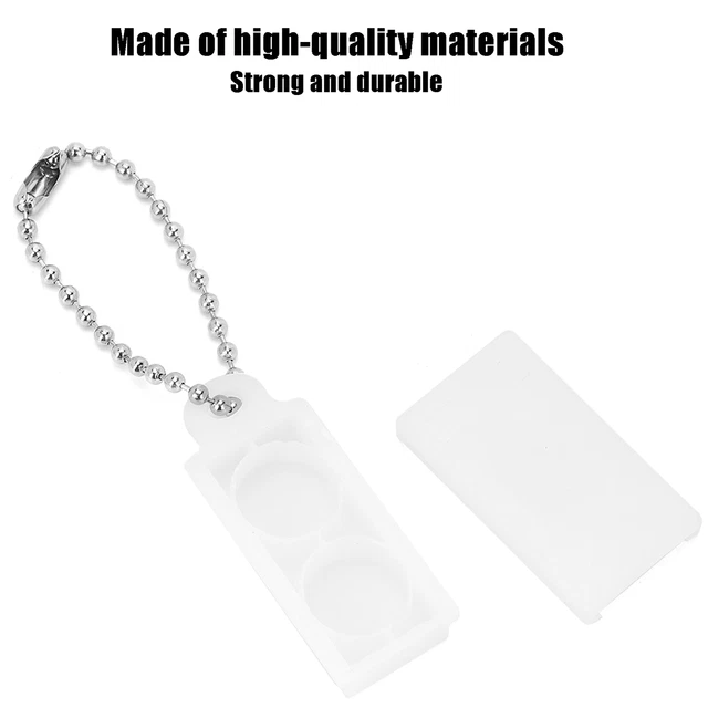 2 pz Amplificatore Apparecchio Uditivo Portatile Batteria Caddy Pulsante Plastica Custodia Conservatrice GF0