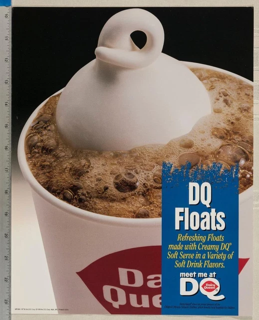 Dairy Queen Poster DQ Floats 11x14 dq2