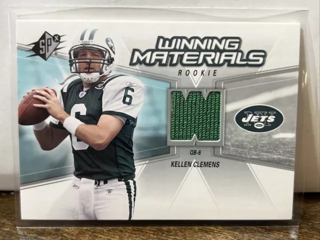 2006 Upper Deck Football Green Jersey Patch Card WMR-KC Kellen Clemens  NM-MT