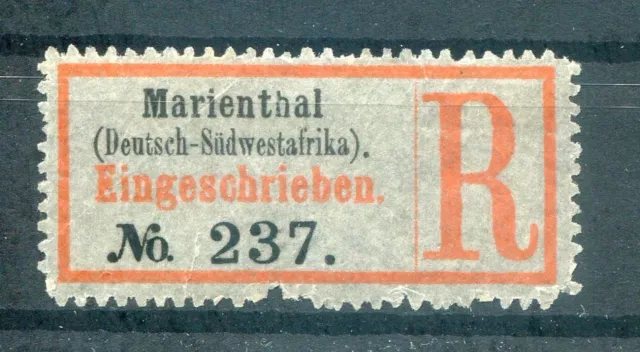 Dswa Einschreibzettel R-Zettel Marienthal (AA3342