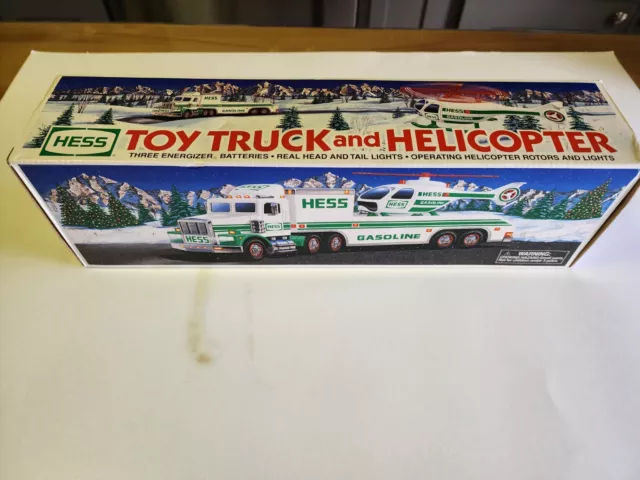 HESS 1995 Toy Truck And Helicopter Collectibles Authentic New In Original Box