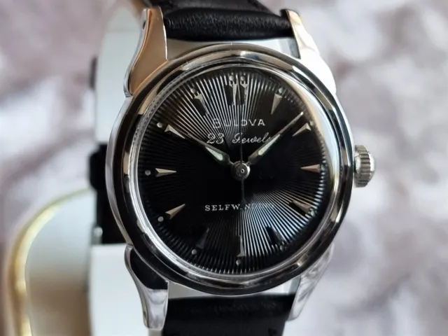 Bulova 1959 '23' Automatic watch 10BPAC 23j Black sunburst dial Special