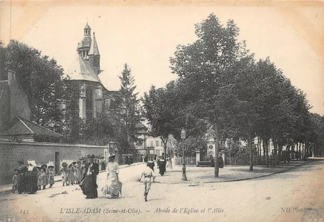 L'ISLE-ADAM - Abside de l'Eglise et l'Allée